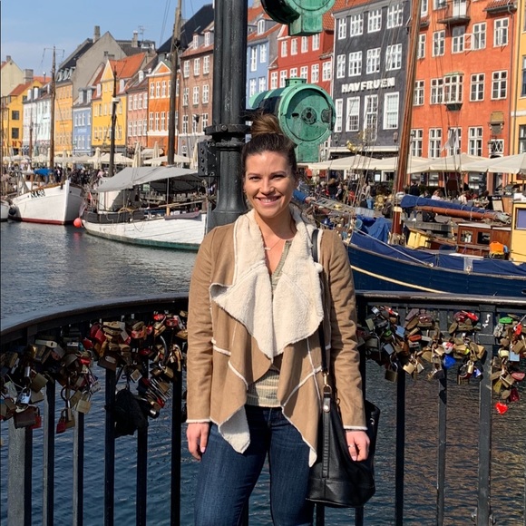 Lovestitch Faux Suede Drape Jacket - Picture 4 of 5